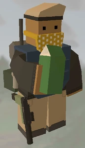 The Player holding Orange Juice.