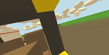 Looking left in the car.