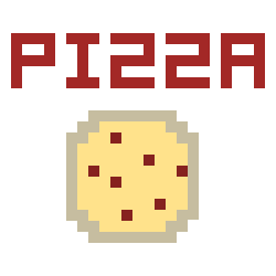 Frontview of an Unturned 2's Pizza box. NOTE: the design of the depicted pizza was reused for the food item in Unturned 3.