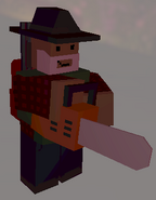 A player holding a Chainsaw.