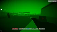 Civilian NVG in first-person.