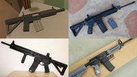 Clockwise, from the top left: Eaglefire, Colt LE6920, SIG Sauer M400, Daniel Defense M4