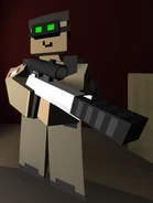 A player wearing Civilian NVG in the Character menu