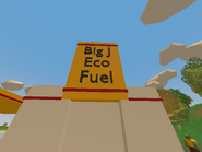 Gas sign.