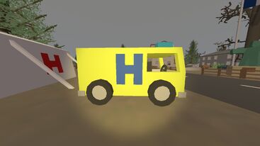 Front Right Side View of the Vanilla German Ambulance in France.