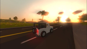 Offroader in the Hawaii Sunset