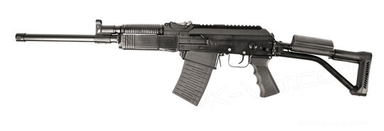 A real-life Vepr-12. Note the similar appearance to the Saiga-12.