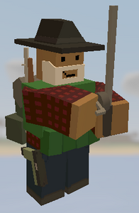 Player holding the Fishing Rod.