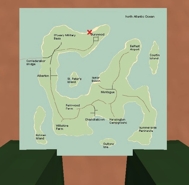 Mapa PEI Wiki Unturned Fandom