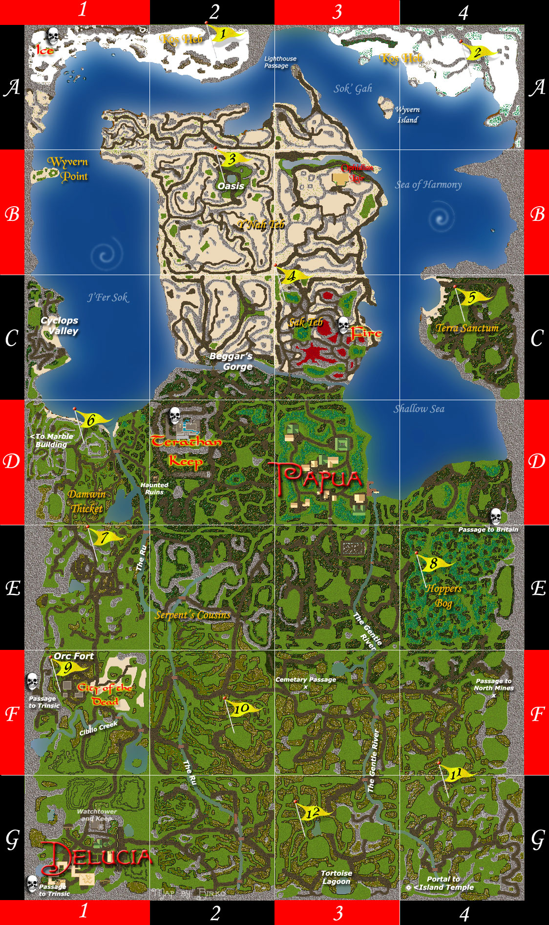 Ultima Online Lost Lands Map Lost Lands | Uo Phoenix Wiki | Fandom