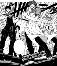 The three UQ Holder numbers in battle