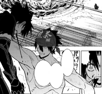 Kaito stabs through Touta's chest