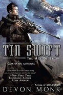 2. Tin Swift (2012—Age of Steam series) by Devon Monk—Art: Cliff Nielsen