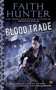 6. Blood Trade (April 2, 2013—Jane Yellowrock series) by Faith Hunter—Art: Cliff Nielsen