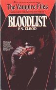1. Bloodlist (1990, Ace—Vampire Files series) by P.N. Elrod—Art: Vito VeVito