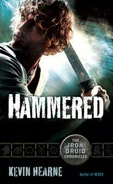 3. Hammered (2011—Iron Druid Chronicles) by Kevin Hearne—Art: Gene Mollica