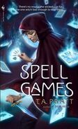 4. Spell Games (2009—Marla Mason series) by T.A. Pratt—art: Dan Dos Santos