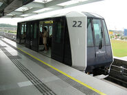 The Mitsubishi Crystal Mover. The rolling stock that serves the Sengkang and Punngol LRT Lines.