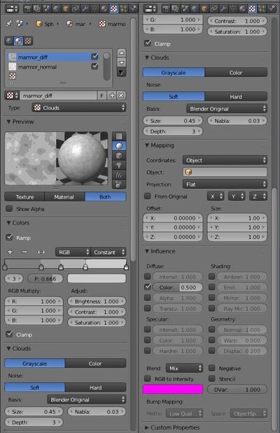 Blender well diff