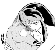 Lum hugs Ataru as Wolf