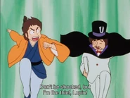 A reference to Lupin in Episode 54