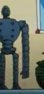 In Episode 64, a strange robot is seen among Megane's toy collection that greatly resembles the Laputian Robots from Castle in the Sky, however Castle in the Sky would not be released for another 3 years after this episode aired.