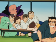 The father of Ataru being angry at his son.