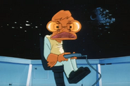 Megane as Admiral Gial Ackbar from Return of the Jedi with the Death Star II in Episode 89.
