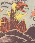 Reptisaurus's original design, still looking similar to Reptilicus