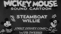 Steamboat Willie title card.jpg (176 KB) Mickey along with Minnie, as they appear on the title card for Steamboat Willie