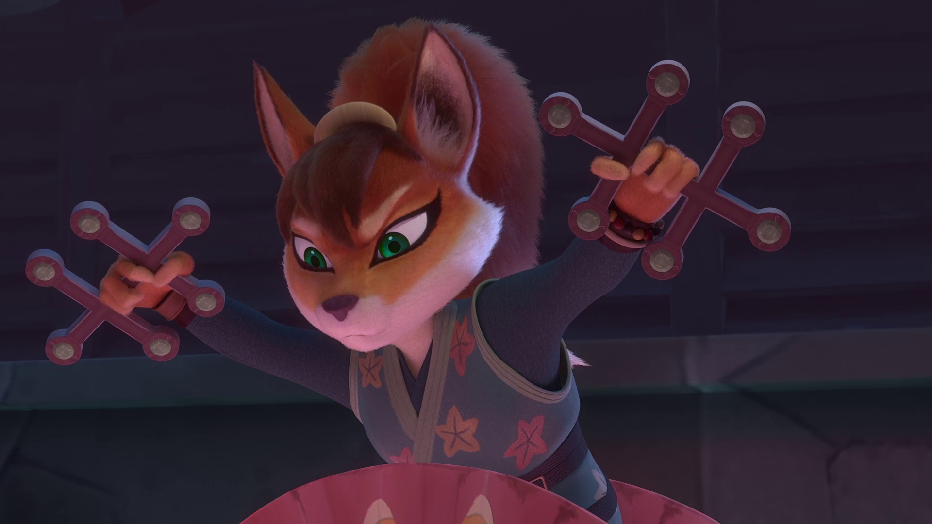 female kitsune samurai