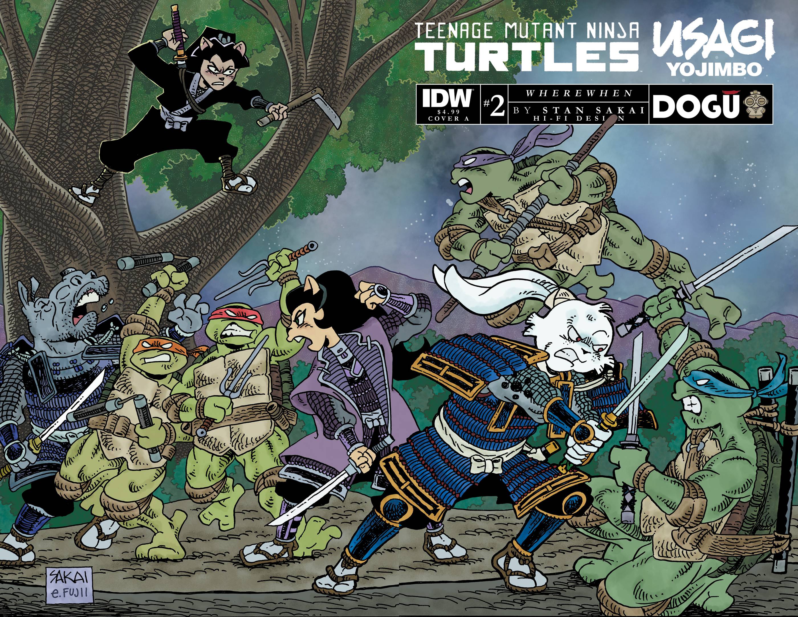 Teenage Mutant Ninja Turtles/Usagi Yojimbo WhereWhen No. 2