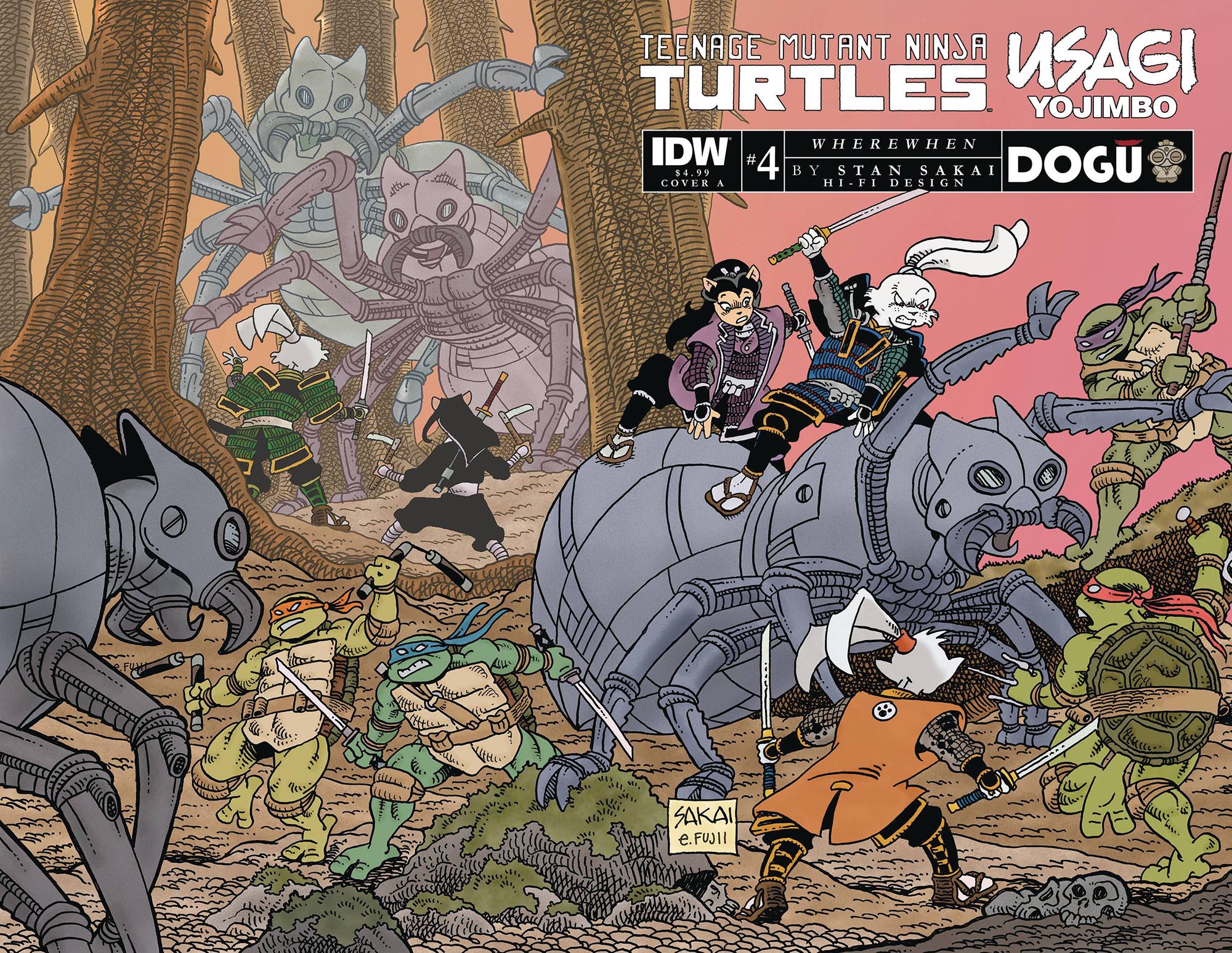 Teenage Mutant Ninja Turtles/Usagi Yojimbo WhereWhen No. 4 Teenage Mutant Ninja Turtles/Usagi Yojimbo WhereWhen No. 4