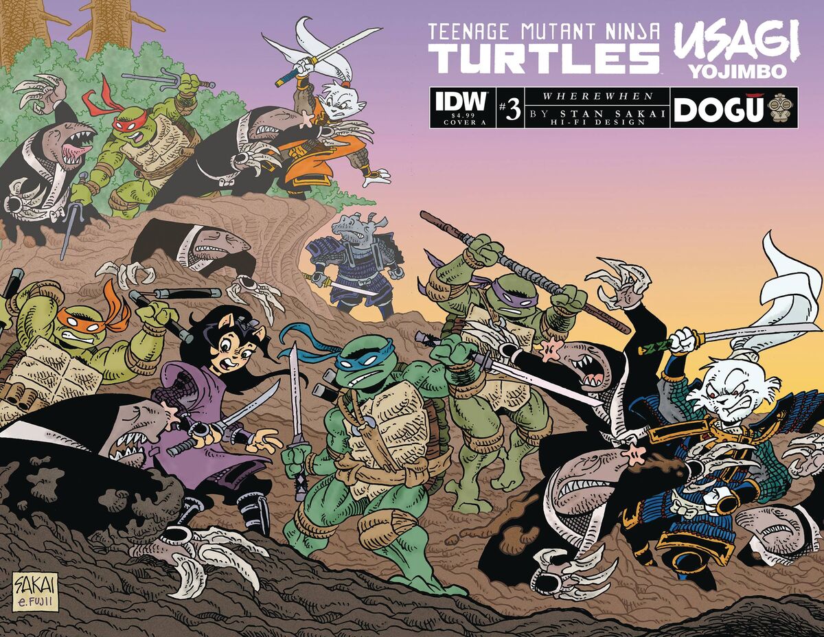 Teenage Mutant Ninja Turtles/Usagi Yojimbo WhereWhen No. 3