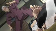 Shigure kicking Ushio