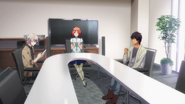 Shion meets up with Haruka and Cecil to discuss project.