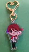 "Love Confession" acrylic keychain; illust. nekocopicat