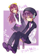 Defoko2012.jpg (350 KB) Defoko 2012 Birthday illustration featuring Defo Imouto by derenta