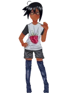 Edo’s outfit when he is not performing/at home