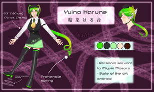 Yuina's Ref Sheet by GraySlate