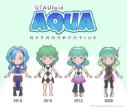 Aqua Akiasu design timeline (2010-2025)