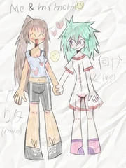 Nanika's drawing of herself and her mother
