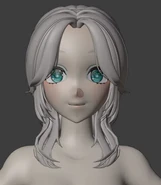 Taiyoukei Erika 2.2.1 MMD Model Front Face WIP (petryyv)