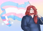Gabe w trans flag.png (2.41 MB) Artwork by Allen Void