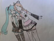 Miku Hatsune and Yuka Rotsune by XxMissBomBomxX