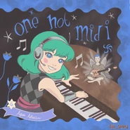 Aqua Akiasu 'One Hot Midi' parody art of Red Hot Chili Peppers 'One Hot Minute' album cover