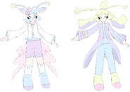 Concept art of humanized forms for Hoshine Kira and Koine Kokoro (November 2025)