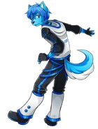 Commissioned artwork of Skiploid, illust. MystSaphyr