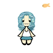 First drawing of Mizu Noko by Tokero99