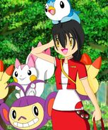 Emiko and her Pokémon